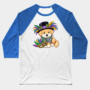 Mardi Gras dog Baseball T-Shirt